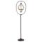 Black Metal Eclectic Candle Holder Lantern, 60" x 15" x 12"